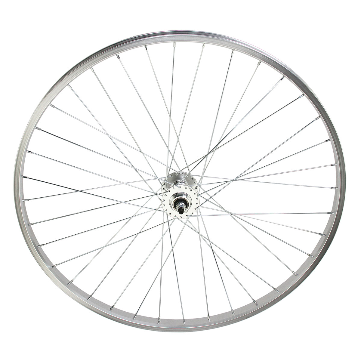 29 Inch x 30mm Alloy Front Wheel 36 Spoke 14G Silver 3/8...